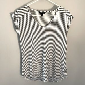 Express black and white striped shirt